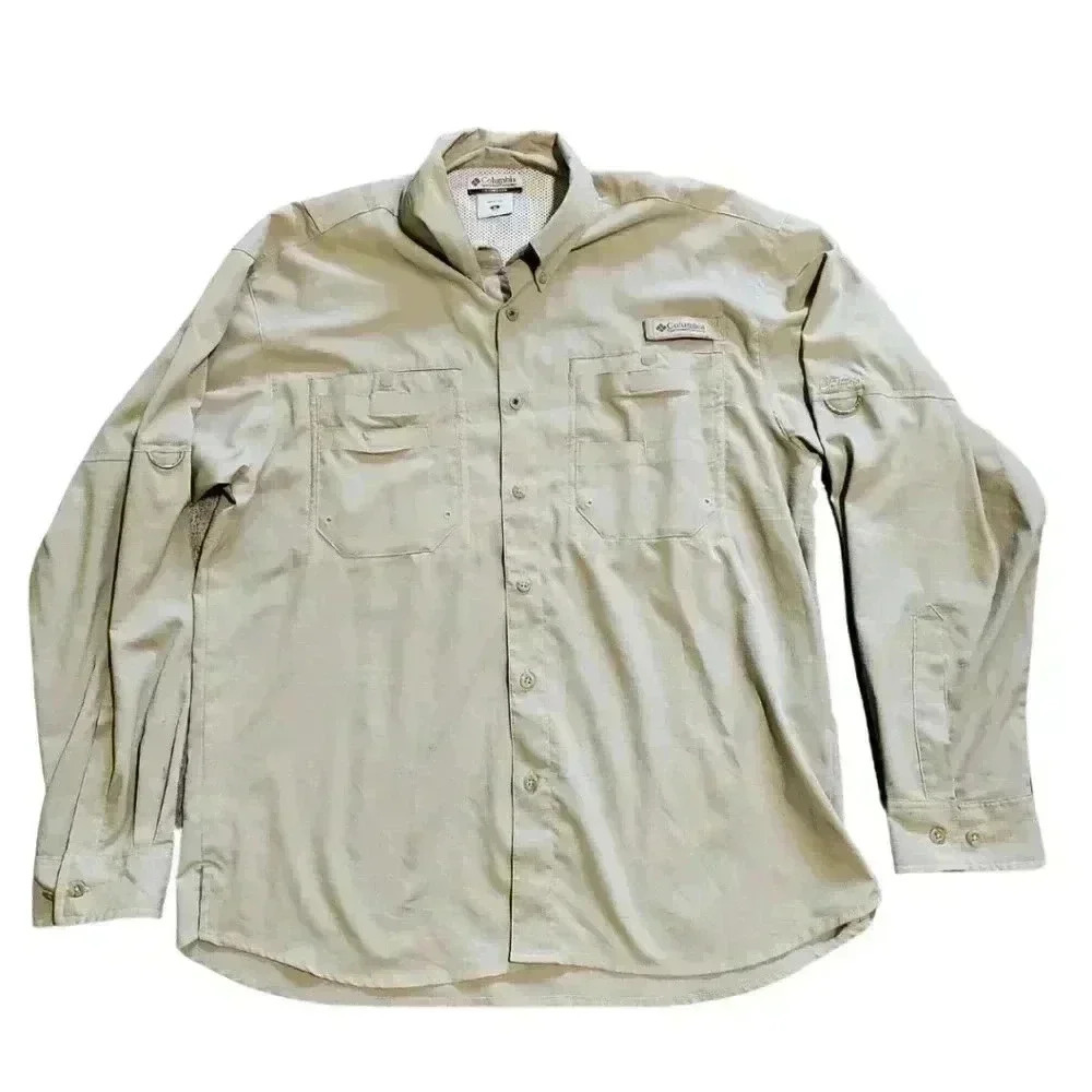 𝗖𝗼𝗹𝘂𝗺𝗯𝗶𝗮 𝘗𝘍𝘎 𝘚𝘩𝘪𝘳𝘵 Men's  Med 𝗘𝗨𝗖 𝗡𝗲𝘃𝗲𝗿 𝗪𝗼𝗿𝗻